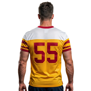 Men Sportswear American Football Jersey American Football Jersey Custom Name Number Short Sleeve Men's American Football Jersey - Product Image 2