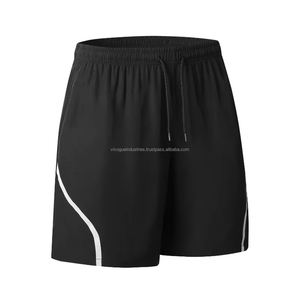 Short de course pour hommes en polyester avec logo imprimé passepoil vieilli avec couleurs de sublimation personnalisées - Product Image 3