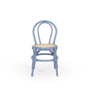 Chaise de salle à manger pour enfants en osier bleu, mobilier de crèche en rotin naturel, chaise de salle de jeux Montessori, fabricant OEM ODM Vietnam - Product Image 2