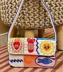Handmade Glass Seed Bead Square Lightweight Durable Colorful Shoulder Bag Fashion Crossbody Handbag for Women - Product Image 5