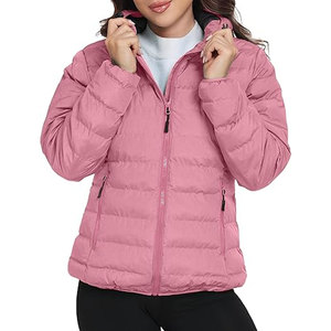 <b>Women's</b> Lightweight Puffer <b>Jacket</b> Hooded Windproof Winter Coat Warm Quilted Outerwear Casual Cold Weather Layered <b>Parka</b> Outdoor - Product Image 4