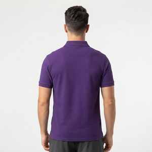 Polo pour homme, coupe confortable, manches courtes, col classique, pour l'été, les sports de plein air, le quotidien, bleu, classique, confortable - Product Image 2