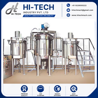 Usine de fabrication automatique d'onguents, homogénéisateur cosmétique, émulsifiant sous vide, équipement de mélange chimique pour savon et crème
