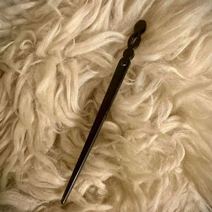 Aiguilles à tricoter en corne de buffle polies à la main, écologiques et de qualité supérieure, avec logo personnalisé pour l'artisanat, style Viking naturel - Product Image 1