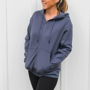 Sweat à capuche color block pour femme, design à empiècements, pull-over, vêtements de mode urbaine professionnelle, nouveau style 2026 - Product Image 1