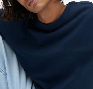 T-shirt en coton de qualité supérieure pour homme, coupe oversize, style hip-hop, épaules tombantes, grande taille, logo personnalisé, vêtement décontracté, respirant - Product Image 4