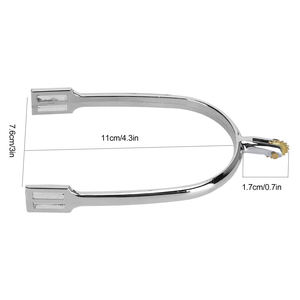 OEM Made High Quality Stainless Steel Horse Riding Spurs Wholesale <b>Equestrian</b> Racing Spurs Custom Logo Cheap Price - Product Image 3