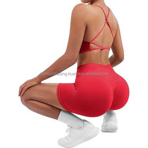 ชุดโยคะสองชิ้นระบายอากาศของผู้หญิงเสื้อผ้าออกกำลังกายเอวสูง2025ออกแบบโลโก้ได้ตามต้องการ - Product Image 6