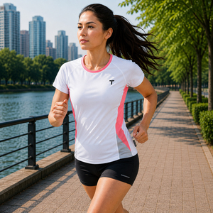 Camisetas Deportivas Ligeras con Diseño Personalizado, Estampadas, Transpirables, de Secado Rápido para Entrenamiento y Gimnasio para Mujer, Primavera Verano - Product Image 4