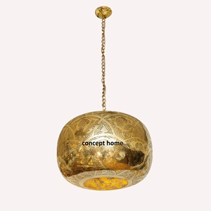 Lámpara colgante marroquí moderna, pantalla de lámpara colgante marroquí, lámpara de techo de latón, lámpara colgante, candelabro de mosaico - Product Image 1