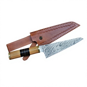 Cuchillo de chef japonés, cuchillo de cocina japonés, cuchillo para deshuesar, acero de Damasco, cuchillo japonés, cuchillo Honesuki, cuchillo para filetear - Product Image 1