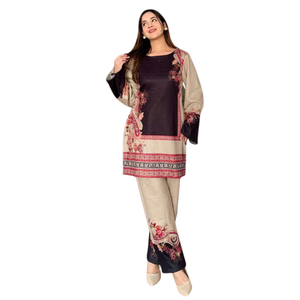 Costume imprimé en gros avec impression numérique et shalwar kameez assorti - Product Image 3