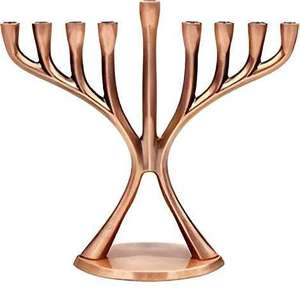 Ménorah pour villas, synagogues, temples, éclairage de table, utilisation décorative, porte-bougie Hanouka, ménorah plaquée or - Product Image 2