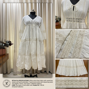 ชุดเดรสยาวพิมพ์ลายดอกไม้สีสันสดใส ผ้าฝ้ายทอ 100% หรูหรา แขนเสื้อดีไซน์เนอร์ สำหรับผู้หญิง ใส่ไปเที่ยวทะเลหรือวันหยุดพักผ่อน - Product Image 3