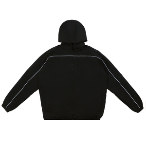 Ensemble de survêtement coupe-vent personnalisé tendance OEM unisexe, veste zippée intégrale, coupe-vent et imperméable en nylon pour hommes 2026 - Product Image 6