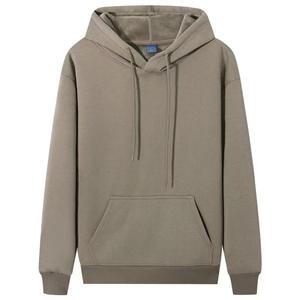 Sweat à capuche pour homme en coton de haute qualité, coupe oversize et épaisse, confortable, avec broderie, motif uni, personnalisable, tissu vierge, fourniture haut de gamme - Product Image 3