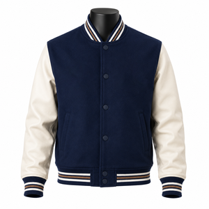 Wholesale Top Quality Varsity <b>Jacket</b> Adjustable Baseball <b>Letter</b> <b>Man</b> Fashion Varsity <b>Jacket</b> - Product Image 1