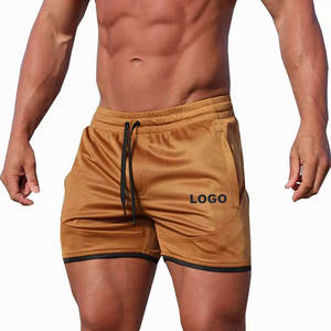 Pantalones Cortos Deportivos 2 en 1 de Poliéster de Secado Rápido, Pantalones Cortos de Compresión para Correr, Ajustados, para Hombre, con Logotipo de Impresión Digital - Product Image 2