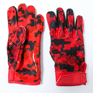 Game Ready Easy Flexibility Practice Training American Football Gloves <b>Sticky</b> Grip Wrist Support American Football Gloves - Product Image 3