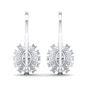 ต่างหูเพชรทรงรี REYES Fine Jewelry ขนาด 1.6 กะรัต เพชร CVD ผลิตในห้องปฏิบัติการ ตัวเรือนเงินแท้ 925 เหมาะสำหรับงานแต่งงาน แบบห้อย - Product Image 4