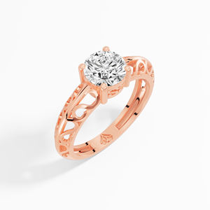 Anillo de compromiso solitario Moissanite 1,07 CTW corte redondo en plata de ley 925 diseño premium para suministro a granel - Product Image 4