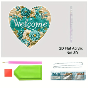 CIFbuy Acrylic Sun Catcher Kit Pittura Diamante da Appendere alla Finestra, Decorazione in Cristallo a Forma di Cuore, Fiore, Prisma Arcobaleno per Casa, Esterni e Giardino - Product Image 6