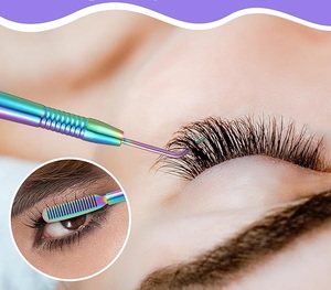 Herramienta para permanente de pestañas, rizador de pestañas, peine para levantar cejas, elevador de pestañas de acero inoxidable, herramienta de belleza para técnicos de pestañas - Product Image 5