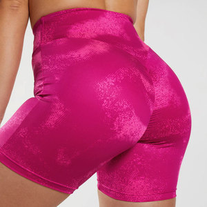 Shorts de sport d'été pour femmes, séchage rapide, anti-plis, taille élastique, en Spandex/Nylon de haute qualité, coupe ample, pour la gym et le fitness, style cargo mi-long - Product Image 5