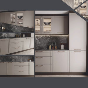 Gabinetes de Cocina Modulares de Madera Personalizados de Estilo Moderno con Puertas de Contrachapado - Fáciles de Limpiar e Instalar para Apartamentos, Villas y Hoteles - Product Image 5