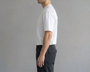 T-shirt blanc à manches courtes pour homme Yourbrand, 100 % coton, respirant, tricoté, coupe ample, col rond, style streetwear éco-responsable - Product Image 5