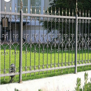 Panneaux de clôture en fer forgé robustes, clôture de jardin en métal pour l'intimité, résistants à la rouille, décoratifs pour la maison - Product Image 6