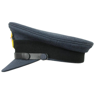 หมวกแก๊ปผ้าฝ้ายสีขาวจากโรงงานโดยตรง สำหรับกัปตันเรือยอชท์ เรือเดินสมุทร คนขับเรือ  ตกแต่งด้วยลวดทองรูปใบโอ๊ค - Product Image 4