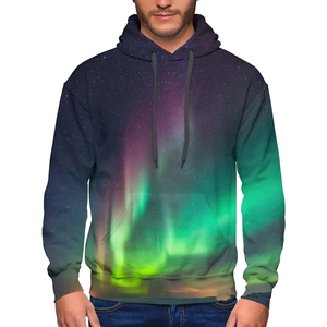 Men's <b>Navy</b> Yellow Color Block Dripping Print Hooded Zipper Sweatshirt Regular Fit Casual Autumn Wear - Product Image 5