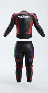 Traje de Motociclismo para Mujer, Homologado CE Nivel 2, Armadura de Cuero Vacuno/Canguro, Mono de 1 Pieza para Pista - Product Image 2