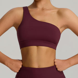 Soutien-gorge de sport pour femme à maintien élevé, respirant, écologique, avec découpes, en nylon et polyester, pour la course et le fitness - Product Image 3