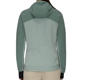 Chaqueta Cortavientos con Capucha para Hombre, Color Sólido, Cierre de Cremallera, Ropa Deportiva para Exteriores, Otoño, Corte Regular, Exterior de Poliéster - Product Image 2