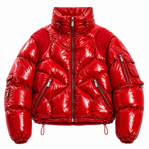 Men's Premium Down Alternative Puffer <b>Jacket</b> Custom <b>Winter</b> Outerwear OEM Factory - Product Image 1
