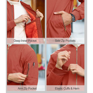 <b>Jacket</b> For Men Men's <b>Jackets</b> High Professional <b>Winter</b> Relaxed Fit Breathable <b>Long</b> Sleeves Elastic Cuffs Bomber <b>jacket</b> For Men's - Product Image 5