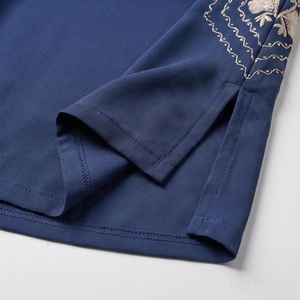 2025 OEM Kimono Abaya pour femmes musulmanes, en tissu polyester épais, doux et très extensible, col en V, manches longues, pour fêtes, Ramadan, mariages - Product Image 6