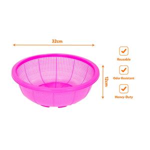 Passoire industrielle en PP vierge, sûre, à mailles profondes, pour la préparation de salades, le drainage rapide, la cantine, la cuisson en vrac et comme panier à riz - Product Image 4
