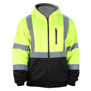 Reflective Safety <b>Jacket</b> Hi Vis Construction Workwear Road <b>Worker</b> Protective Safety Clothing Reflective Safety <b>Jacket</b> - Product Image 6