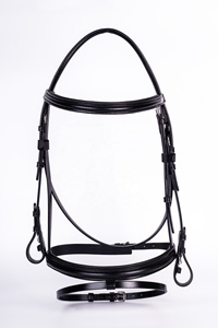 BRIDA DE CABALLO ANATÓMICA DE CUERO CON HARDWARE DE ACERO INOXIDABLE ACOLCHADO SUAVE DISEÑO PERSONALIZADO BRIDA DE CABALLO DE CUERO - Product Image 4