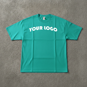 Camisetas de hombre de algodón 100% de corte holgado, de alta calidad, con logotipo bordado, estilo hip hop, hombros caídos, gran venta. - Product Image 4