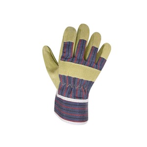 Nouveauté : Gants de travail ignifuges pour la construction industrielle, gants de travail en cuir de vachette de qualité supérieure avec manchette de sécurité - Product Image 4