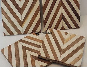 Sous-verre artisanal en os incrusté, décoration de table élégante Tradebyd - Product Image 4