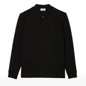 Nueva Camisa de Hombre de Manga Larga, Tejida en Algodón Piqué Elástico, Puños Acanalados, Corte Regular, Transpirable, Suave, Cómoda para Uso Diario, Estilo Casual - Product Image 1