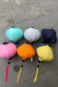 Linterna de Lino Vietnamita Hecha a Mano al por Mayor para Decoración de Bodas, Linterna de Bambú de Hoi An, Elegante y Sofisticada - Product Image 2