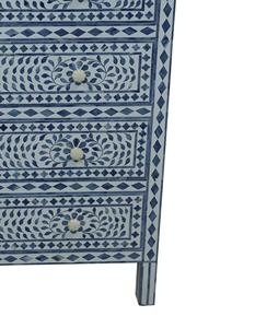 Cajón con Incrustaciones de Hueso de ILAHI, Diseño Moderno con Detalles de Ágata, Mueble Portátil para el Hogar - Product Image 2