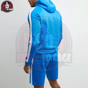 Conjunto de Sudadera con Capucha y Pantalones Cortos de Dos Piezas, Transpirable, Informal, con Cierre de Cremallera, Mezcla de Algodón, para Gimnasio en Casa, Hecho en Pakistán, Otoño 2026, Precio al por Mayor - Product Image 2