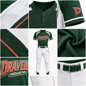 Ensemble de maillot et pantalon de softball pour hommes personnalisé, style baseball, avec logo d'équipe brodé, kit de performance - Product Image 6